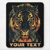 Cool Tiger Face Art Add Your Own Text Muismat (Voorkant)
