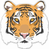 Cool Tiger Face Big Cat Sticker (Voorkant)