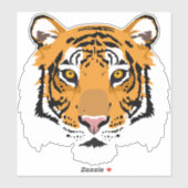 Cool Tiger Face Big Cat Sticker (Vel)