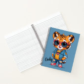 Cool Tiger gepersonaliseerd Notitieboek (Binnen)