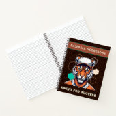 Cool Tiger Gift voor Honkbalspelers Lover Coaches Notitieboek (Binnen)