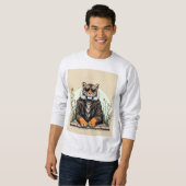 Cool Tiger Graphic Shirt met lange mouwen - Stijlv (Voorkant volledig)