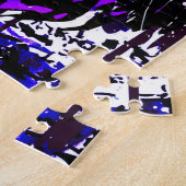Cool Tiger Puzzle - Blue Tiger Drawing Puzzle Legpuzzel (Zijkant)