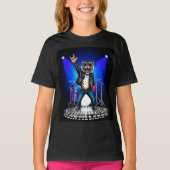 Cool Tiger Rock Dancer | Grappig Dierlijke Muziek  T-shirt (Voorkant)