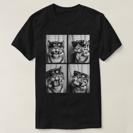 Cool Tiger zonnebril Photo Booth Shirt (Design voorkant)