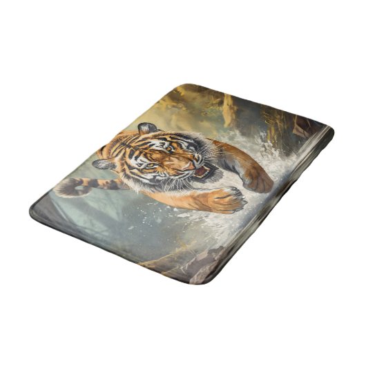 Cool Tijger Badmat! Badmat (Gekanteld)