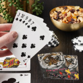 Cool tijger, bewerkbare tekst pokerkaarten (Insitu)