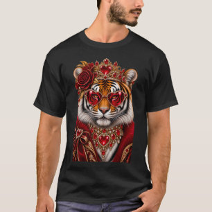 Cool Tijger Brul Luipaard Zonnebril, Felle Tijger T-shirt