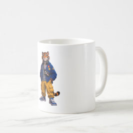 Cool Tijger in Streetwear Kunst - Stedelijke Stijl Koffiemok
