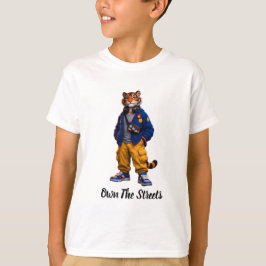 Cool Tijger in Streetwear Kunst - Urbane Stijl Tij T-shirt