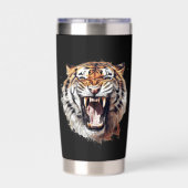 Cool tijger liefhebbers oerwoud geïsoleerde drinkbeker (Achterkant)