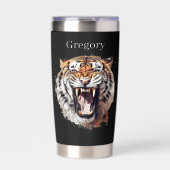 Cool tijger liefhebbers oerwoud geïsoleerde drinkbeker (Voorkant)