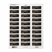 Cool Tijgerkop, Leer Look Etiket (Full Sheet)