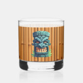 Cool Tiki hoofd partij Whiskey Glas (Achterkant)