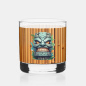 Cool Tiki hoofd party Whisky Glas (Voorkant)
