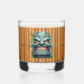 Cool Tiki hoofd party Whisky Glas (Achterkant)