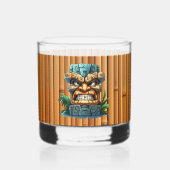 Cool Tiki hoofd party Whisky Glas (Voorkant)