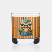 Cool Tiki hoofd party Whisky Glas (Achterkant)