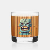 Cool Tiki hoofd party Whisky Glas (Voorkant)