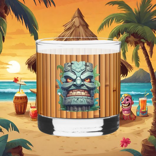 Cool Tiki hoofd party Whisky Glas