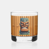 Cool Tiki hoofd party Whisky Glas (Achterkant)