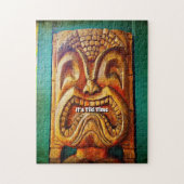 Cool Tiki Time Fun Retro  Hawaii Tropical Legpuzzel (Verticaal)