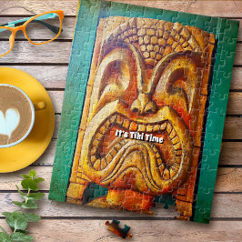 Cool Tiki Time Fun Retro Hawaii Tropical Legpuzzel