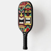 Cool Tiki Totem aangepast monogram Pickleball Paddle (Links)