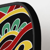 Cool Tiki Totem aangepast monogram Pickleball Paddle (Links Detail)