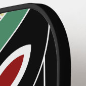 Cool Tiki Totem aangepaste naam Pickleball Paddle (Links Detail)