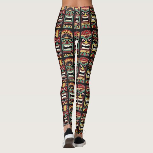 Cool Tiki Totem-leggings Leggings (Achterkant)