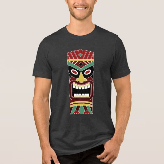 Cool Tiki Totem-shirten en jassen Tri-Blend Shirt (Voorkant)
