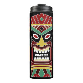Cool Tiki Totems aangepaste naam tumbler Thermosbeker