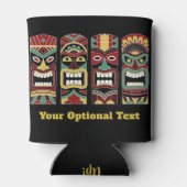 Cool Tiki Totems aangepaste tekst koelbox Blikjeskoeler (Achterkant)