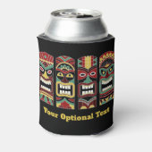 Cool Tiki Totems aangepaste tekst koelbox Blikjeskoeler (Blikje Achterkant)