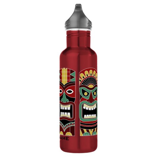 Cool Tiki Totems aangepaste waterflessen Waterfles (Rechts)