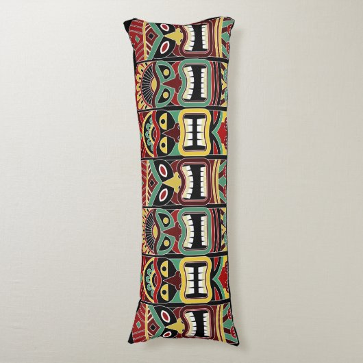 Cool Tiki Totems body pillow Lichaamskussen (Voorkant Verticaal)