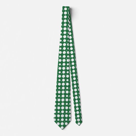 Cool tiled four leaf clovers Saint Patrick's Day  Stropdas (Voorkant)