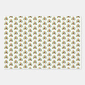 Cool tiled unisex baby bee pattern  inpakpapier vel (Voorkant 2)