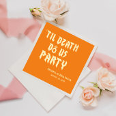 Cool Till Death Do Us Party Aangepaste bruiloft se Servet