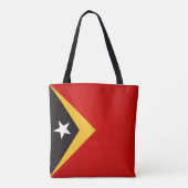 Cool Timor Leste Flag Mode Tote Bag (Achterkant)