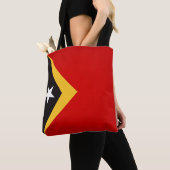 Cool Timor Leste Flag Mode Tote Bag (Dichtbij)