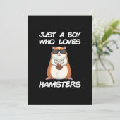 Cool tiny Hamster Gift for Kids Aankondiging (Staand voorkant)