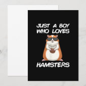 Cool tiny Hamster Gift for Kids Aankondiging (Voorkant / Achterkant)