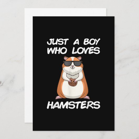 Cool tiny Hamster Gift for Kids Aankondiging (Voorkant / Achterkant)