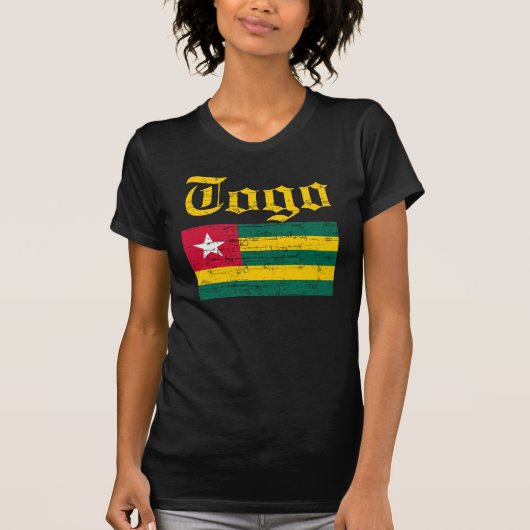 Cool Togolese vlag t-shirt (Voorkant)
