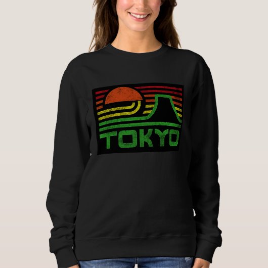 Cool Tokyo Japan Outfit Illustration Graphic Cool  Trui (Voorkant)
