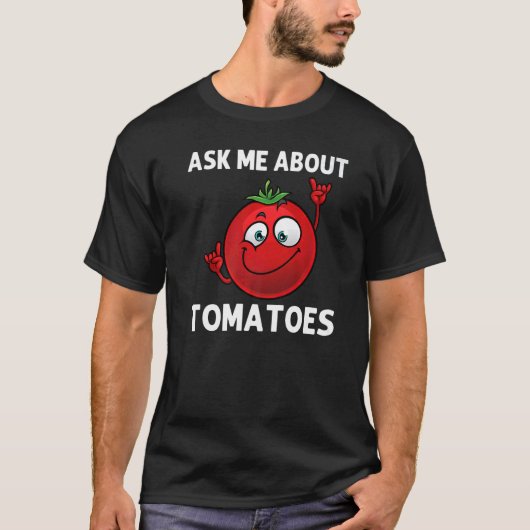 Cool Tomato voor mannen Gardening Vegan T-shirt (Voorkant)