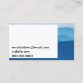 Cool Tone Natuur Sunset Visitekaartje (Achterkant)