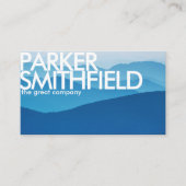 Cool Tone Natuur Sunset Visitekaartje (Voorkant)